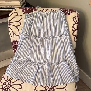 Rails Blue and White A-Line Skirt